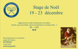 Stage Tennis Noël 